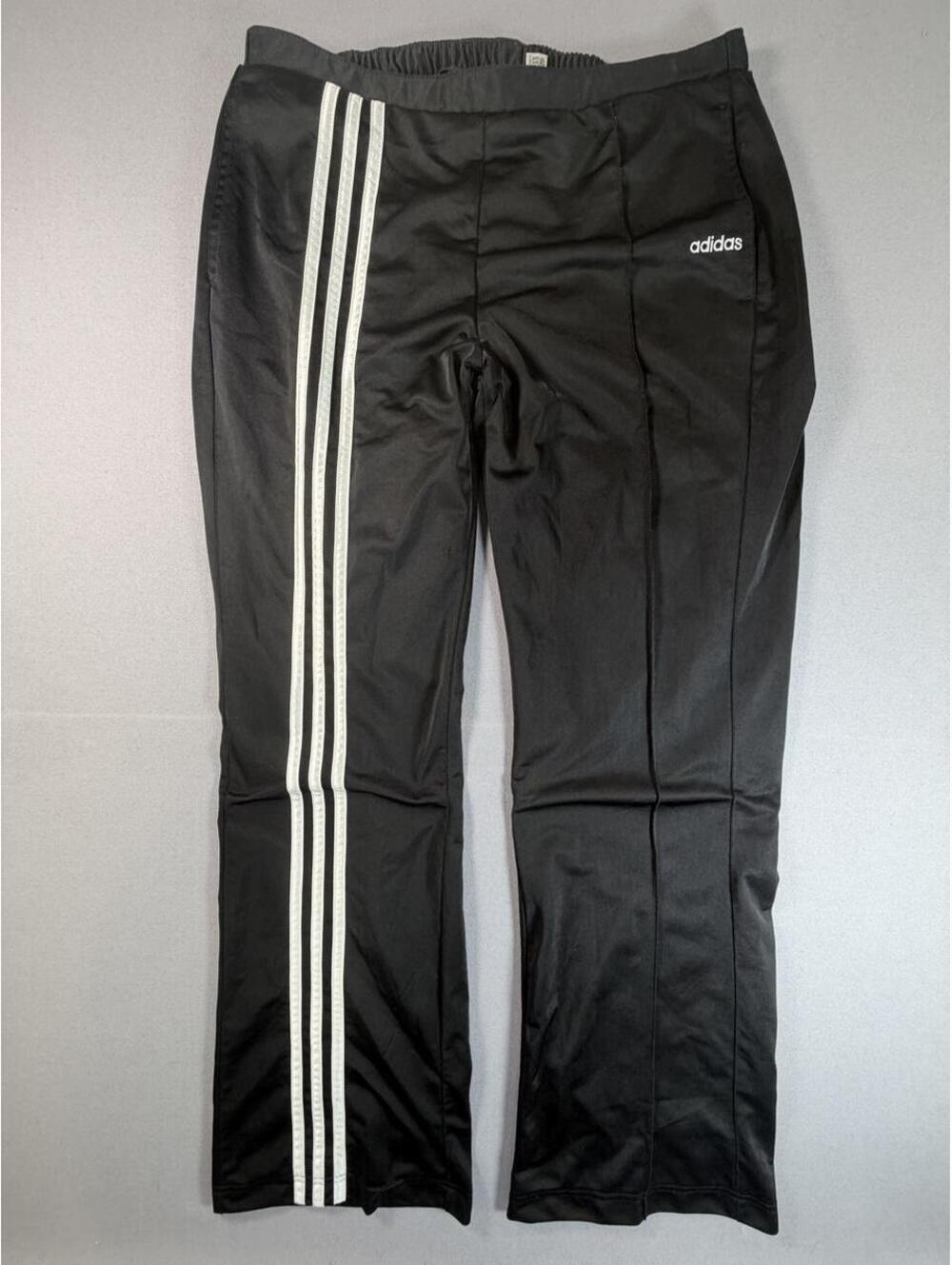 Adidas Firebird Track Pants Black White 3 Stripe Sweatpants Mens Large